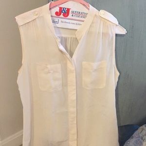 Creme Banana Republic Blouse